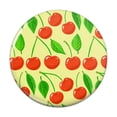 thumbnail image 1 of Cute Cherry Pattern Sketchy Pinback Button Pin, 1 of 4