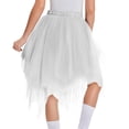 thumbnail image 4 of HAJWOH Women's Tulle Skirts High Low Layered Puffy Fairy Skirts Midi Length Irregular Tutu Skirt, 4 of 4