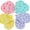 4 Pack: Floral Pastel, variant on ToBeInStyles Pack of 12 Newborn Infant Baby Ultra-Soft Cotton Anti-Scratch Mitten Gloves - Floral Pastel
