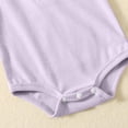 thumbnail image 6 of CheerKidz Baby Girls Boys Summer Romper Short Sleeve Round Neck Casual Outfit Soft Breathable Playwear Infant Toddler Jumpsuit(Purple#2,18-24 Months), 6 of 8