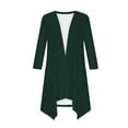 thumbnail image 5 of Delayuji Women's Cardigan Sweater Solid Color Fashion Casual 3/4 Sleeves Cardigans For Women Long Sleeve Cardigan, 5 of 6