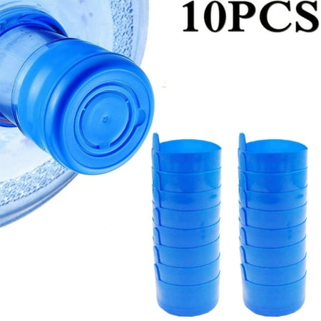 

Elbourn Non Spill Cap Anti Splash Bottle Caps Reusable for 55mm 3/4.5/5 Gallon Water Jugs with Water Bottle Handle Pack of 10