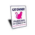 thumbnail image 3 of Cat Owner Parking Novelty Decor, Metal Wall Sign - 10x14 Inches, 3 of 4