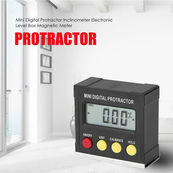Hyknon Tools 360 Degree Mini Digital Protractor Inclinometer Electronic Box Magnetic Tools