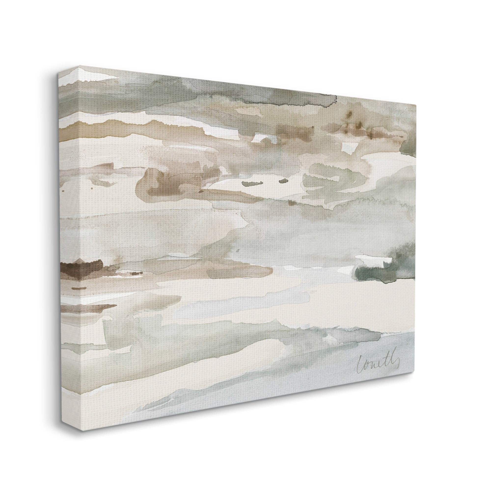 Stupell Industries Mountain River Dry Creek Valley Watercolor,30 x 24, Design by Lanie Loreth