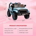 thumbnail image 2 of 12V Ride-On Truck with Remote Control, 35W Motors & Spring Suspension for girls and boys, 2 of 7