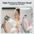 thumbnail image 6 of 4pcs High-pressure Shower Nozzle Set, With Turbine Spray, With 6 Impurity Removal Water Filters, Comfortable And Skin Friendly, Bathroom Shower Accessories, Shower Nozzle And 60 Inch Hose Set, 6 of 8