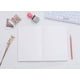 thumbnail image 3 of Cuaderno A5 en blanco de 5,8"x8,25" p/ bocetos, 100 hojas de papel 100g/m² y cubierta cartón kraft, ideal dibujar, escribir y diarios, 3 of 3