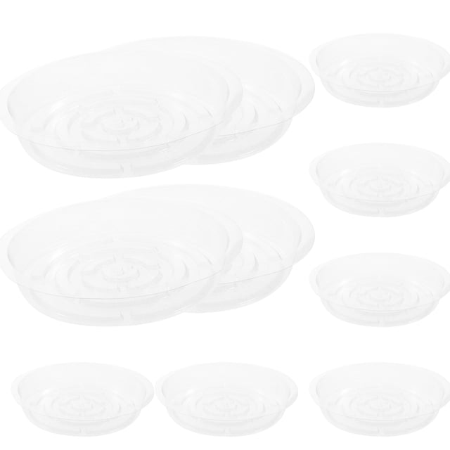WEUVEB 10Ud Bandejas Transparentes Para Plantas Con Práctico Para Macetas En Casa