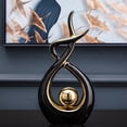 thumbnail image 3 of Modern Abstract Art Ceramic Statue Table Decorations Home Decor for Dining Room Living Room Office Centerpiece, 3 of 7