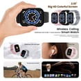 thumbnail image 3 of New 2.01-inch Smartwatch for Android/Ios, with Wireless Call Message Push Music Player Camera Remote Control, Fashion Gift for Men Women Kids-Black, 3 of 10
