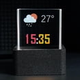 thumbnail image 4 of Pantalla LED Cubo De Cristal Holográfico Pantalla De Fotos 3D Reloj Digital Meteorológico Inteligente Para Escritorio Decoración Del Coche Animación GIF Álbum De Fotos, 4 of 7