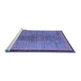 thumbnail image 2 of Ahgly Company Machine Washable Indoor Rectangle Abstract Blue Modern Area Rugs, 8' x 12', 2 of 4