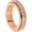 Rose Gold, variant on Anxiety Rings Titanium Steel Spinner Fidget Band Ring for Women Cubic Zirconia Relieving Anxiety Wedding Promise Lucky Statement Jewelry Comfort Fit Size 5 to 12