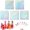 2 Sets 1-500, variant on 3 Sets Number Stickers (1-200), Waterproof Round Labels for Organizing Nail Polish Bottles, Nail Swatch Sticks, Lipstick