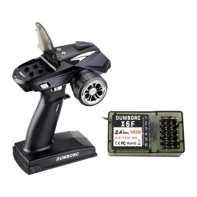 2.4G X5 Transmisor de sistema de control de radio remoto X6F Receptor Anti-Jamming a prueba de fallas Car / Boat / Tank Model Vehicles Macarena Receptor transmisor