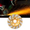 thumbnail image 1 of 4"de 100 mm Rueda de Copa de Pulido de Diamante Turbo de Hormigón, Herramienta de Granito de Hormigón de Piedra de Disco de Molienda en Forma de Tazón para Amoladora Angular(# 1) EOTVIA No, 1 of 7