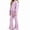 Purple, variant on ITSAME Girls Outfit 2-Piece Cotton Crewneck Sweatshirt and Flared Sweatpants Fall Winter Casual Set Size 7