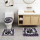 thumbnail image 2 of Juego de alfombras de baño de 3 piezas Ravens Team Alfombra antideslizante para baño de 31,5 x 20 pulgadas, 2 of 7