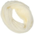 thumbnail image 4 of Bufanda chal gruesa de mezcla de lana tejida de un solo círculo para mujer (blanco), 4 of 6