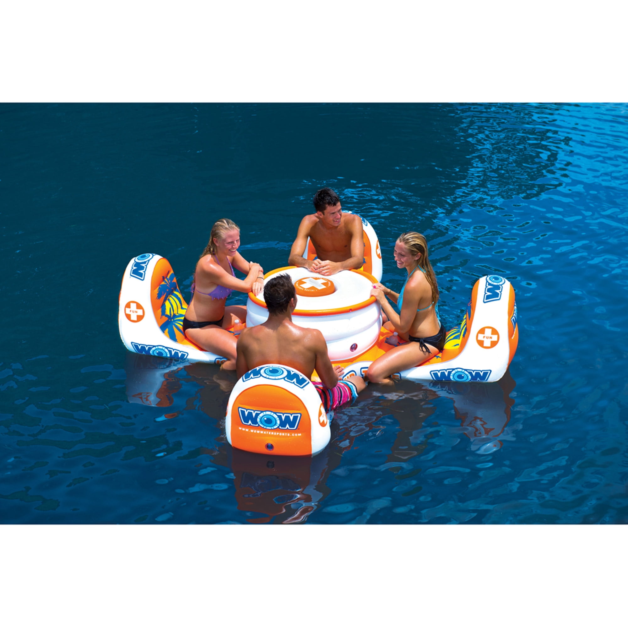 Sportsstuff Cantina 4 Person Pool Lake Lounge w/4 cup holder Inflatable  54-2025 