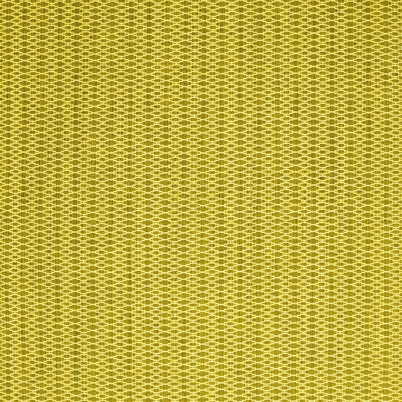 Ahgly Company Machine Washable Indoor Square Abstract Yellow Contemporary Area Rugs, 4' Square