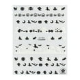 thumbnail image 2 of Kehuo Self-adhesive Nail Sticker Luminous Halloween Spider Skull Decal, Nail Stickers for Nail Art, 2 of 3