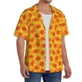 thumbnail image 2 of Disketp fall retro maple leaf Men's Hawaiian, Shirts Button Down Holiday Beach Shirts-{sizeName}-Medium, 2 of 5
