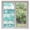 White Green, variant on Teal Coastal Beach Window Privacy Film, Nautical Starfish Coral Vintage Wooden Static Cling UV Sun Blocking Heat Control Window Tint Day and Night, Non-Adhesive One Way Privacy Cover 35.4''x78.7''