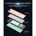 thumbnail image 3 of SSD Copper Heatsink Solid State Disk Cooler Compatible with NVMe/NGFF M.2 SSD 2280 Harddisk for Laptop Desktop PC, 3 of 7
