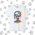 thumbnail image 2 of Strange and Cozy Gear Rainbow-Skull Graphic Tee, Sizes S-5XL, 2 of 5