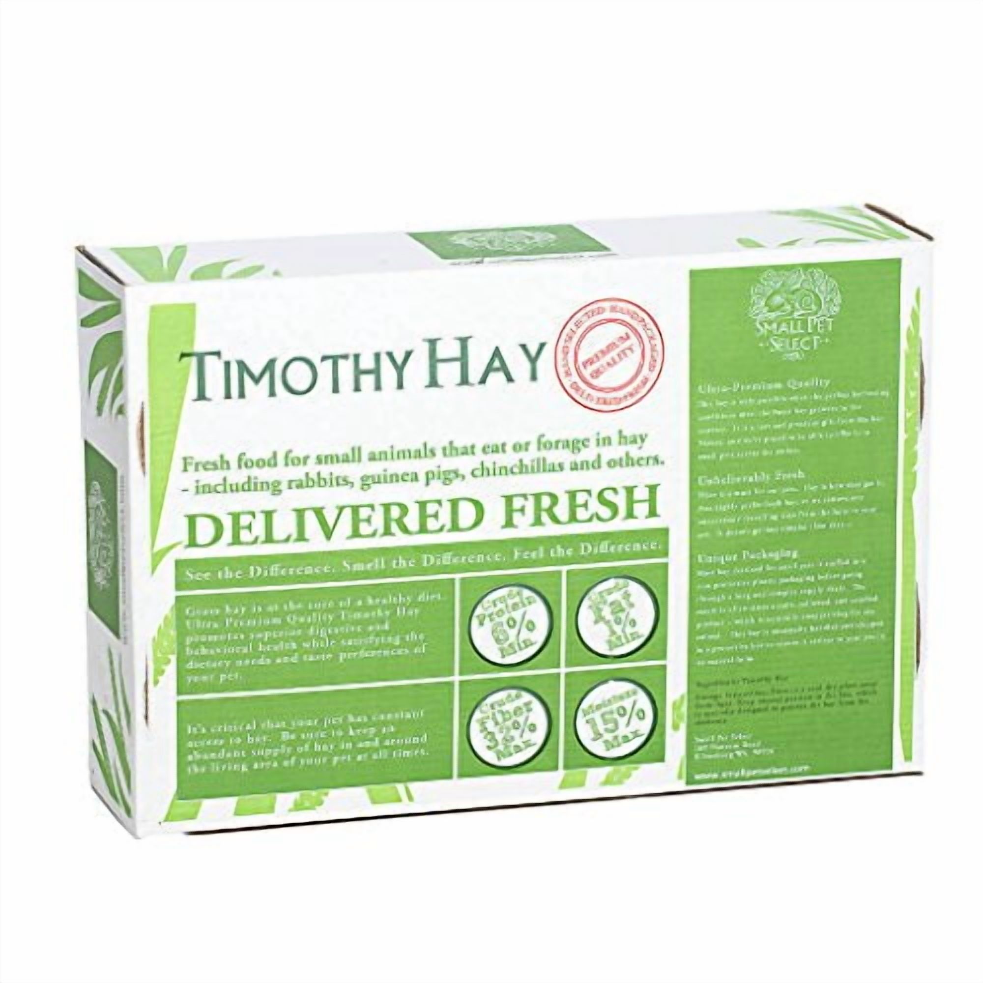 Small Pet Select 2nd Cutting Timothy Hay Pet Food, 12-Pound