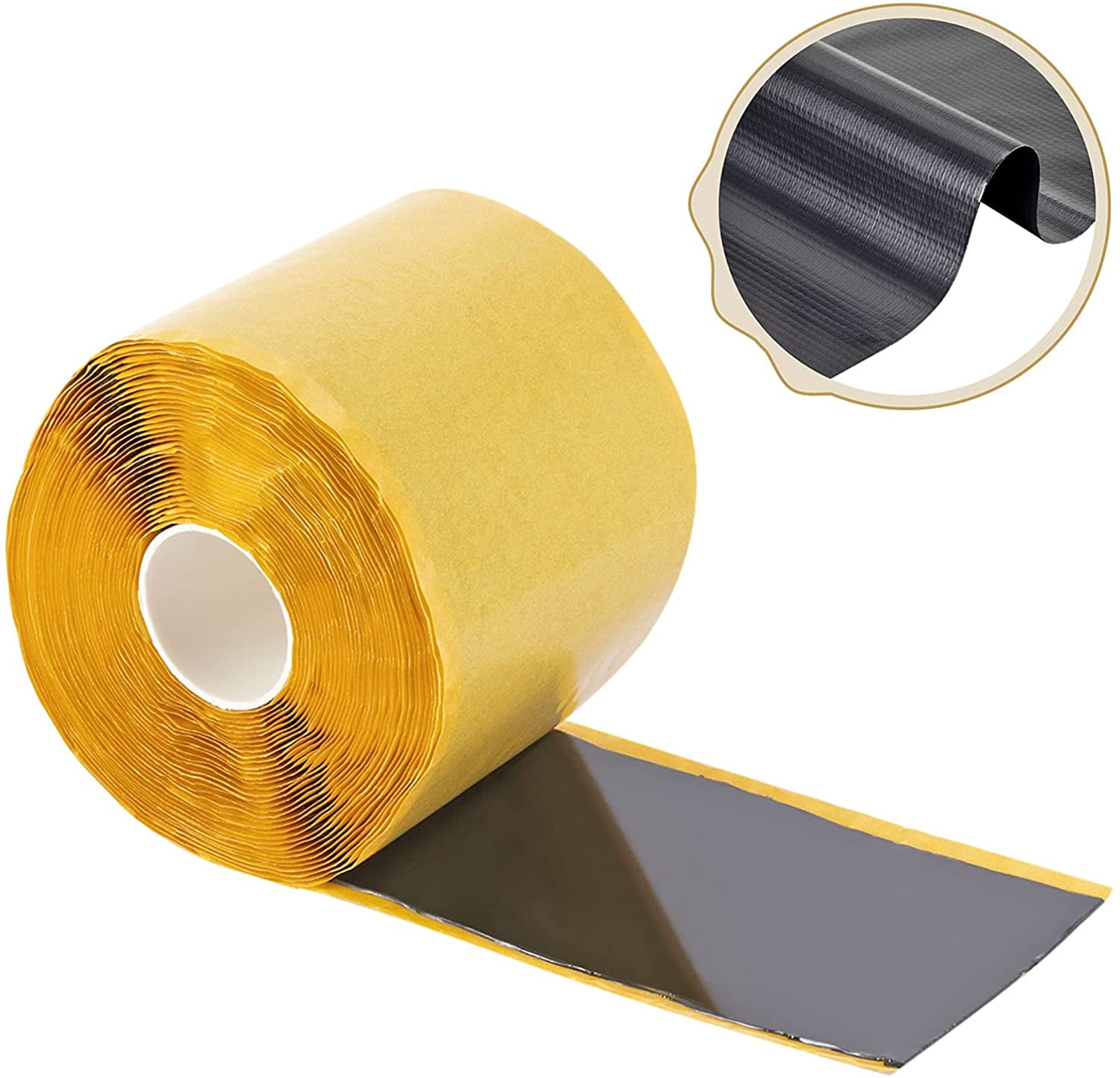 3 x 25 hygger Pond Liner Seam Tape Self Adhesive Double Sided EPDM Liner Repair Tape Cover Strip for Patch Holes and Cracks Black 