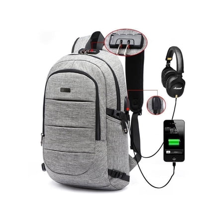 Laptop Backpack for Men & Women Anti Theft Waterproof Backpack with USB Charging Port Travel Business Backpack Fits Under 15.6-Inch Laptop Notebook