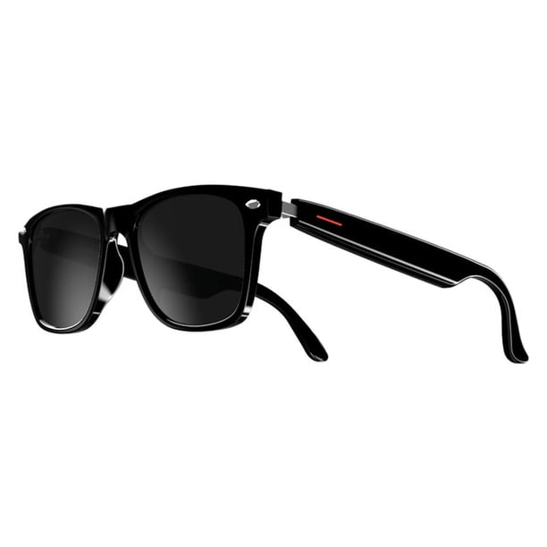 E13 Gafas Inteligentes InaláMbricas Bluetooth 5.0 con Auriculares Llamadas Manos MúSica FotografíA,Negro C
