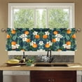 thumbnail image 4 of Yayeee Kitchen Curtains Tier Set of 2 Light Filtering 57"x36" Over Sink Window Panels, Orange Fruit, 4 of 7