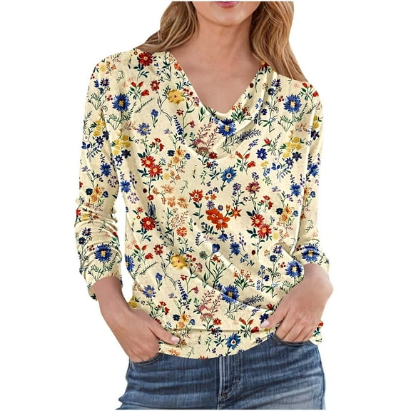 Spring Long Sleeve Shirts for Women Women's Tops Plus Sized Pullover Oversized Tee Shirts My Items