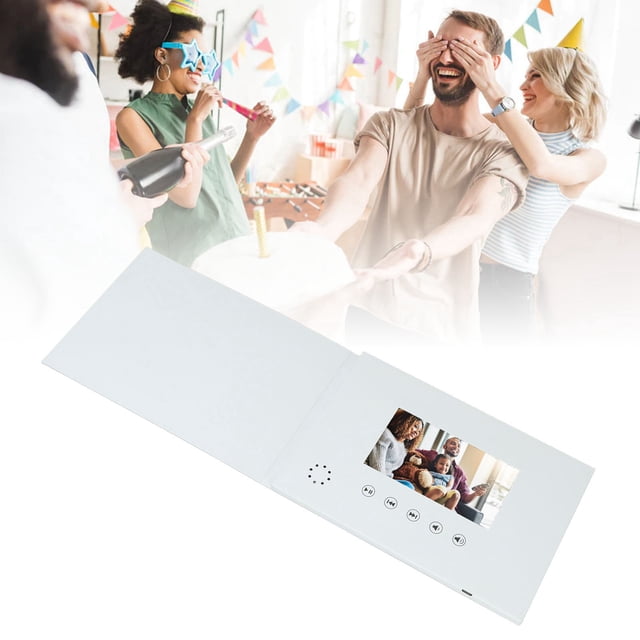 Libro de vídeo digital tarjeta de felicitación de vídeo con pantalla a color de 5 pulgadas 256 MB 1280 x 720 P para el hogar Anggrek Otros