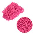 thumbnail image 4 of Uxcell Large Double-Side Microfiber Soft Chenille Dusting Wash Mitten Pink 2 Pack, 4 of 5