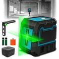 thumbnail image 1 of Nivel L&aacute;ser Autonivelante Con Ajuste del Brillo de 100ft/30m,Laser Transversales Horizontales y Verticales Est&aacute;ndar para Colgar Cuadros, Decoraci&oacute;n, Construcci&oac, 1 of 6