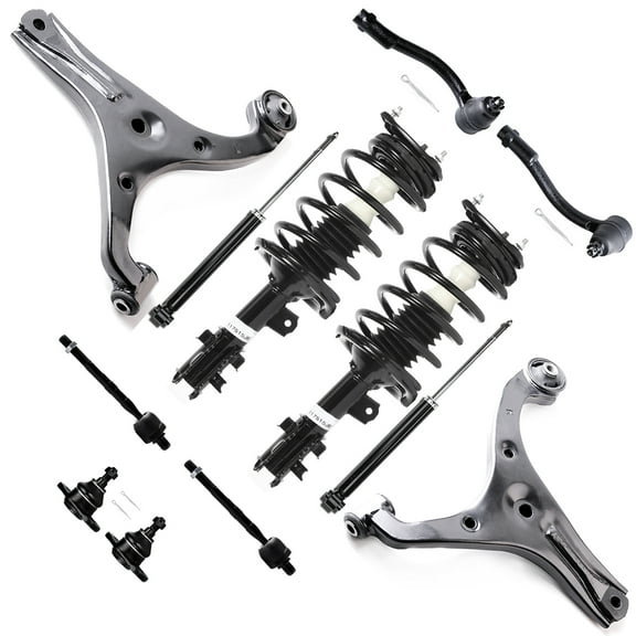 SCITOO Strut Shock for Hyundai Accent 2006-2011 , Complete Struts Assembly Ball Joint Control Arm and Ball Joint Assembly shock absorber Stabilizer Bar Link Kit Tie Rod End 14PCS
