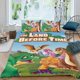 thumbnail image 2 of La Tierra Antes del Tiempo Conjunto de sábanas temático, trío de piezas, cómodo y amigable con la piel, diseño único, regalo de decoración para el hogar para familiares, amigos y fans,135cm *200cm, 2 of 6