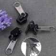 thumbnail image 3 of Yuarrent Kit de reparación de cremalleras 6x para viajeros, nunca más se preocupe por las cremalleras rotas, tiendas de campaña, cremallera Tela de costura y artesanía negro, 3 of 6