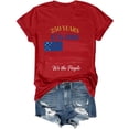 thumbnail image 5 of MAIHAN 250th Anniversary USA Shirt Patriotic American Flag Shirts for Women Men 1776-2026 Short Sleeve Tee Unisex(StyleB,Red,XL), 5 of 5