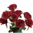 thumbnail image 2 of Fundaslor de rosa artificial falsa flor falsa floral boda ramo de mesa decoración del hogar Sweethay JJ20557-16, 2 of 4