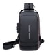 thumbnail image 1 of Bolsa de honor anti -robo mochila cruzada mochilera en la mochila impermeable con puerto de carga USB Puerto casual liviano Meser Meser Deportes-12, 1 of 8