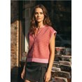 thumbnail image 5 of LMLYSoH Womens Knit Sweater Vest Sleeveless Round Neck Button Up Striped Tops for Casual Streetwear, 5 of 8