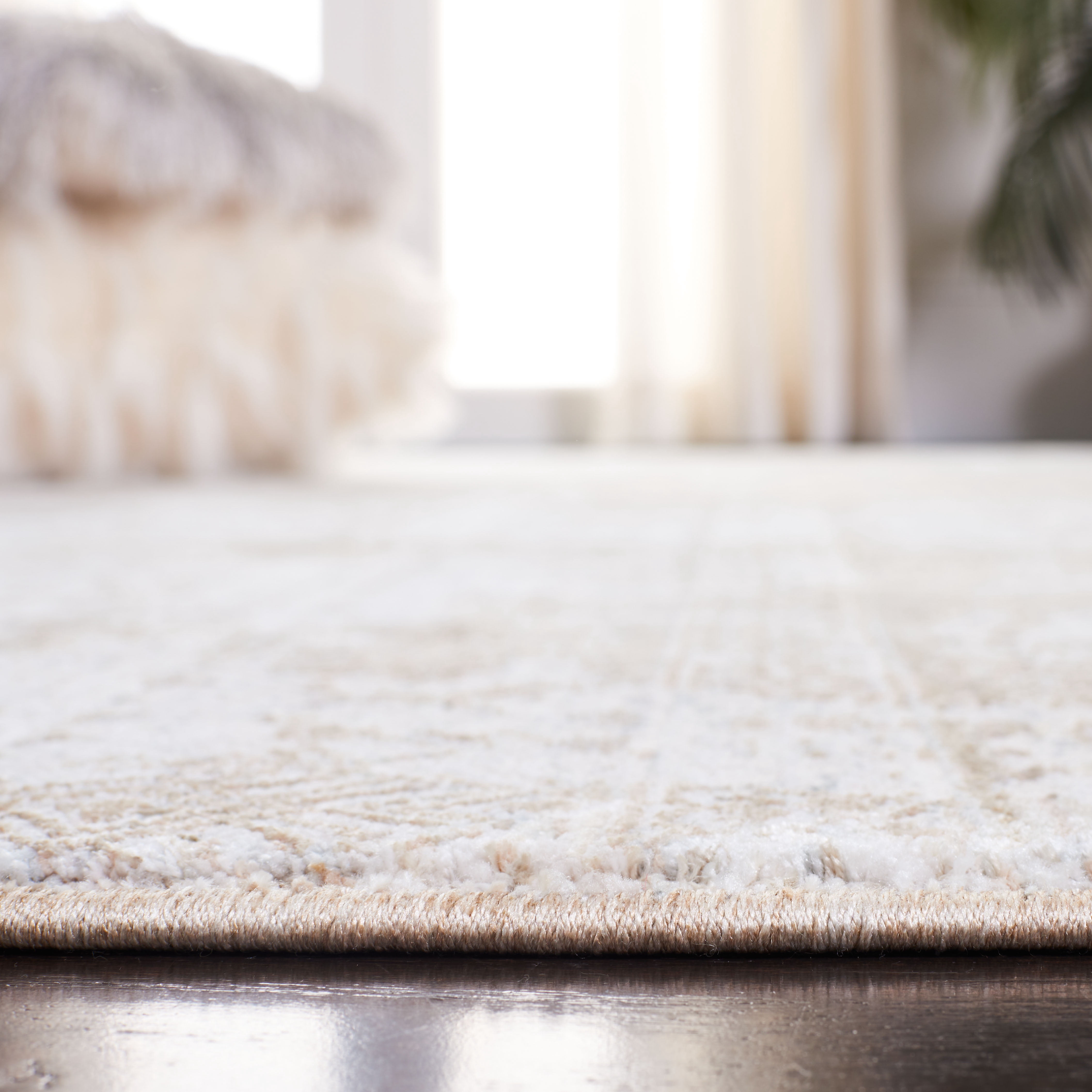 SAFAVIEH Webster Janie Abstract Area Rug, Beige/Grey, 9' x 12'