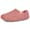 Pink, variant on HomeTop Women's Fuzzy Curly Fur Memory Foam Loafer Slippers with Polar Fleece Lining