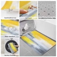 thumbnail image 6 of Yellow Gray Bath Mat 3 Piece Bathroom Rug Set, Contemporary Oil Painted Abstract Modern Non Slip Bath Rug Contour Mat and Toilet Lid Cover, Absorbent Shower Mats Soft Bath Rugs and Mats Sets, 6 of 8